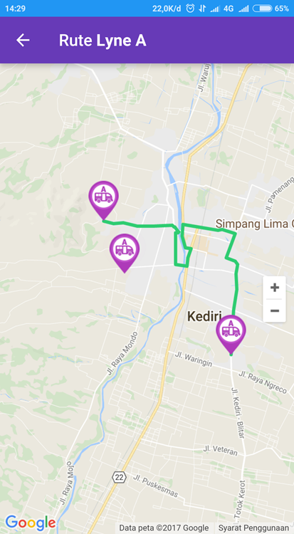 Aplikasi digital angkot Kediri